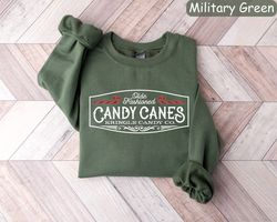 Retro Christmas Sweatshirt, Kringle Candy Co Shirt, Christmas Candy Sweatshirt, Candy Cane Shirt, Christmas Crewneck Swe