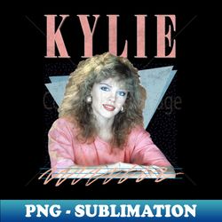 Kylie  80s Retro Fan Design - Premium Sublimation Digital Download - Enhance Your Apparel with Stunning Detail