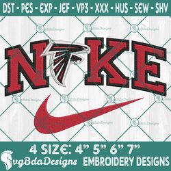 Nike Atlanta Falcons Embroidery Designs, Atlanta Falcons Football Embroidery, NFL with Nike Embroidered, Football Team
