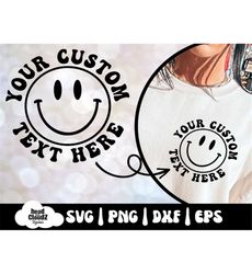 Your Custom Text Here | Svg | Png | Dxf | Eps | Custom Text Pocket | Retro Text | Groovy Text | Custom Svg | Custom Png