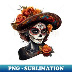 women face tattoo mexical day of the dead - Trendy Sublimation Digital Download - Stunning Sublimation Graphics