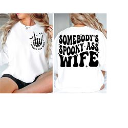 Somebody's Spooky Ass Wife SVG, Halloween Svg, Halloween Png, Retro Halloween Svg, halloween shirt svg, Wife Svg, Retro