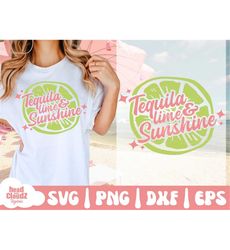 Tequila Lime & Sunshine SVG | Tequila Lime and Sunshine PNG | Summer Vibes Svg | Summer Vibes Png | Cinco De Mayo Svg |