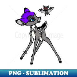 Goth Bambi - Unique Sublimation PNG Download - Bold & Eye-catching