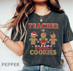 Teacher of Smart Cookies, Teacher Christmas Shirt, Christmas Teacher Shirt, Christmas Gift For Teacher, iPrintasty Chris