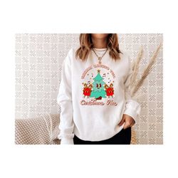 Christmas Tree Sweatshirt, Rockin Around The Christmas Tree, Christmas Sweatshirt, Cute Holiday Tee, Holiday Sweater