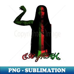 erykah red and green color design - Signature Sublimation PNG File - Spice Up Your Sublimation Projects