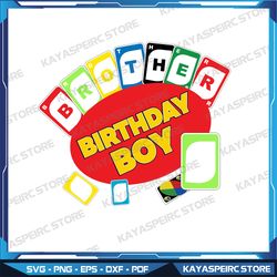 Brother Card Svg, Birthday Boy, Card game svg, Play Card Svg, Svg File, Png File, Instant Download