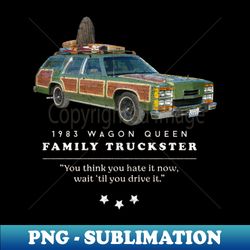 1983 Wagon Queen FAMILY TRUCKSTER - vintage logo - Stylish Sublimation Digital Download - Spice Up Your Sublimation Projects