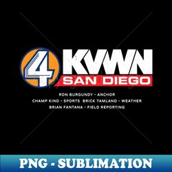 Channel 4 KVWN San Diego - vintage logo - Aesthetic Sublimation Digital File - Perfect for Sublimation Art
