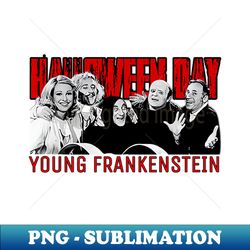 halloween day with young frankenstein - PNG Transparent Sublimation Design - Bring Your Designs to Life