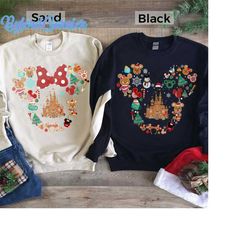 Couple Mickey And Minnie Mouse Ginger Cookies Christmas Sweatshirt, Mickey's Very Merry Xmas Tee, Disney Couple Shirt, G