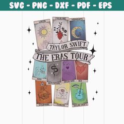 Taylor Swifts Album Eras Tour Tarot Card PNG Download