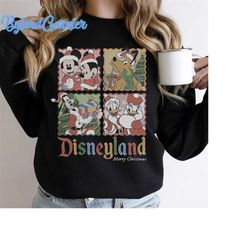 Disneyland Christmas Comfort Colors Shirt, Mickey Minnie And Friends Christmas Shirt, Disney Christmas Shirt, Disney Mat