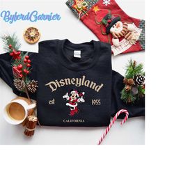 Magical Land Christmas Sweatshirt, Christmas Trends Sweatshirt, Disneyland Christmas Sweatshirt, Christmas Minnie Sweats