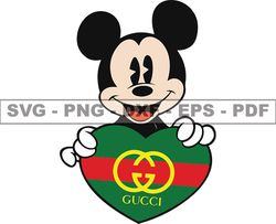 Gucci Mickey Mouse Svg, Fashion Brand Logo 183