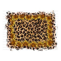 Leopard Tooled Leather Distressed Background Png Design, Background Png, Sunflower png, Cowhide Background Png, Instant