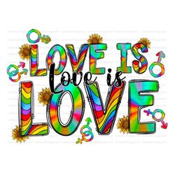 Love is Love Sublimation Design Png, LGBTQ Png, Gay Pride Png, Love is Love Png, LGBT Png Files for Cricut, LGBT Png Fil