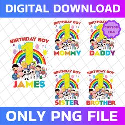 personalized name and age baby bum png, my little baby bum birthday png, custom matching family birthday png