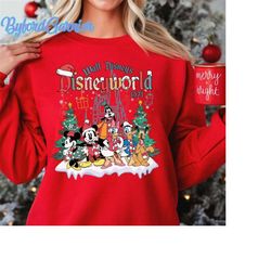 Vintage Disneyworld Christmas Sweatshirt, Retro Disney Christmas Shirt, Mickey and Friend Christmas Shirt, Disneyland Fa