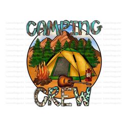 Camping Crew Design Png, Camp Life Png, Camping Tent Png, Camp Fire Png, Camp Clipart Png Digital Downloads