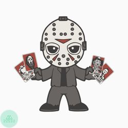 Halloween Horror Characters Tarot Card SVG Graphic File