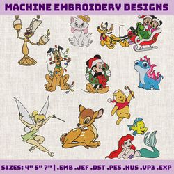 Cartoon Embroidery Designs, Christmas Embroidery, Christmas Bundle Embroidery Design, Machine Embroidery Designs