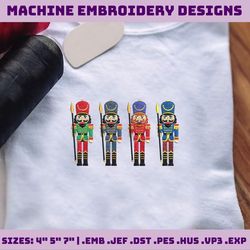 Christmas Embroidery Designs, Nutcracker Embroidery Designs, Christmas Nutcracker Designs, Retro Christmas Embroidery Files