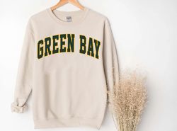Retro Green Bay Football Gift, Vintage Green Bay Crewneck Sweatshirt, Green Bay Football Sweater, Green Bay Football Shi