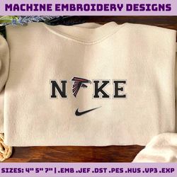 NIKE NFL Atlanta Falcons Logo Embroidery Design, NIKE NFL Logo Sport Embroidery Machine Design, Famous Football Team Embroidery Design, Football Brand Embroidery, Pes, Dst, Jef, Files
