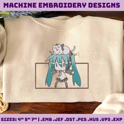 Inspired Anime Embroidery Designs, Anime Embroidery Design file, Pes, Dst, Jef, Vp3, Hus, Instant Download, Music Anime Embroidery Designs,