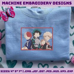 Hero Anime Embroidery, Academy Anime FIles, Hero Anime Embroidery, Embroidery Patterns, Mha Anime Embroidery, Instant Download