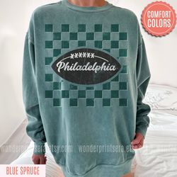 Philadelphia Football Vintage Style Comfort Colors Sweatshirt,Retro Philadelphia Football Tshirts,Football Tshirt, Phila