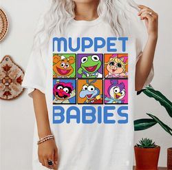 disney the muppet babies squares boxed up portrait funny shirt,  disney family matching shirt, wdw disneyland trip outfi