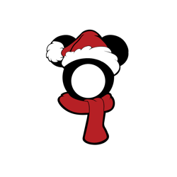 Mickey head santa monogram Png, Mickey Christmas Png, Mickey Minnie Mouse Png, Disney Christmas png, Digital download-9