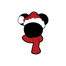 Mickey head santa Png, Mickey Christmas Png, Mickey Minnie Mouse Png, Disney Christmas png, Digital download-10