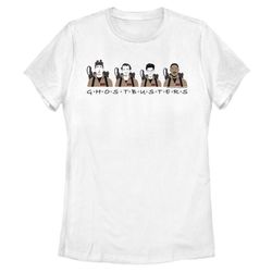Stylized Squad &8211 Ghostbusters  White T-Shirt, Women&8217s