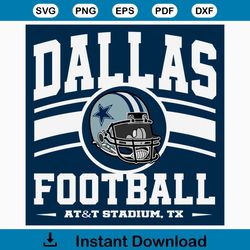 Vintage Dallas Cowboys Football 1960 SVG Download File