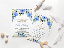 Baptism invitations in Spanish, Bautizo Invitations, Bautizo Invitations, Invitaciones de Bautizo, Mi Bautizo Invitation