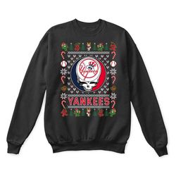 New York Yankees x Grateful Dead Christmas Ugly Sweater