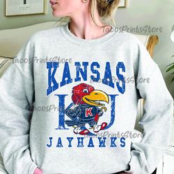 Vintage University of Kansas Jayhawks Sweatshirt  Kansas Jayhawks Shirt  Jayhawks Football  Gift For Him  Gift For Her