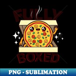 pizza cute kawaii off the box - decorative sublimation png file - stunning sublimation graphics