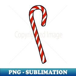 A Christmas Candy Cane - Instant PNG Sublimation Download - Create with Confidence