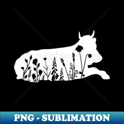 Cow Design - Instant Sublimation Digital Download - Boost Your Success with this Inspirational PNG Download