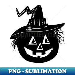 Halloween Witch Hat Pumpkin Silhouette - Premium PNG Sublimation File - Unleash Your Inner Rebellion
