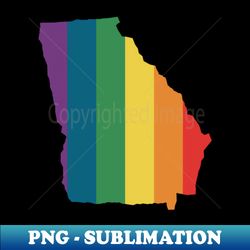 Georgia State Rainbow - Exclusive Sublimation Digital File - Unleash Your Inner Rebellion