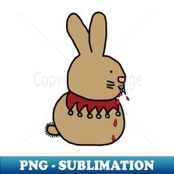 animals with sharp teeth bunny rabbit halloween horror - png sublimation digital download - capture imagination with every detail