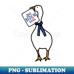 White Goose with Joe Biden 2024 Sign - Elegant Sublimation PNG Download - Perfect for Creative Projects