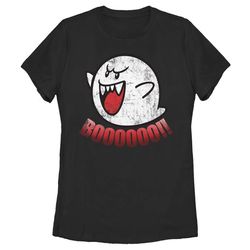 Nintendo Women&8217s Retro Boo Ghost  T Shirt