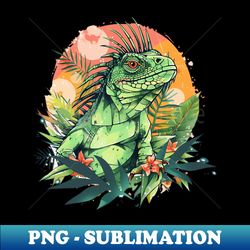 Iguana in Forest for Iguana Lovers - Sublimation-Ready PNG File - Defying the Norms